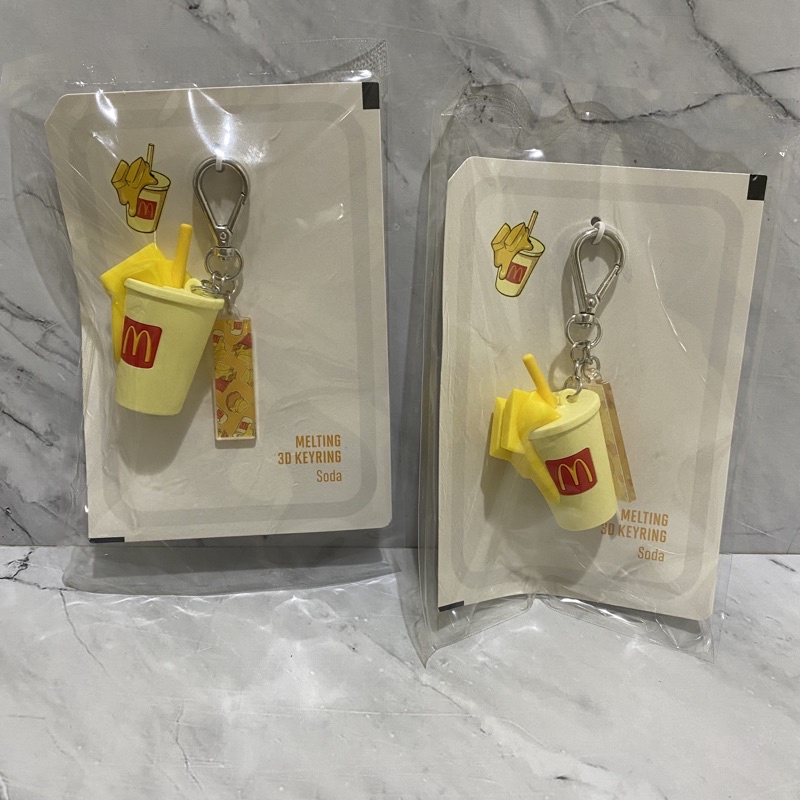 READY BTS MCD meltinf 3d keyring soda official