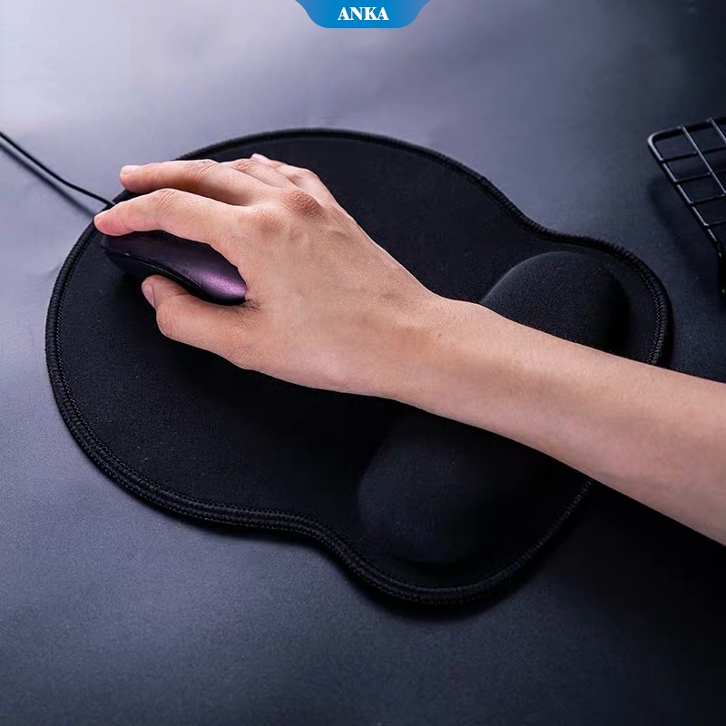 Sederhana warna solid memori silikon pergelangan tangan mouse pad kantor sandaran tangan pergelangan tangan pad