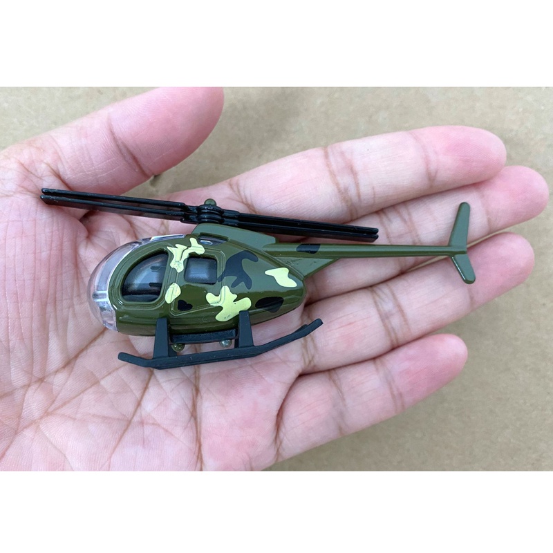 Mainan Simulasi Model Helikopter Mini Bahan Alloy