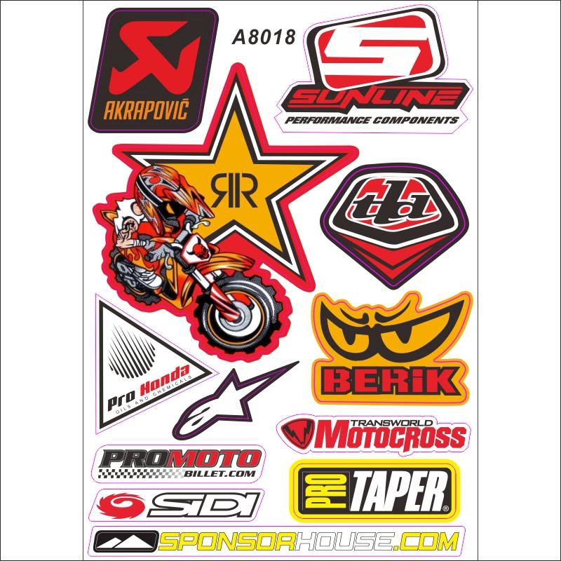 Stiker Film Glossy Anti Air Ukuran A4 Bahan Pvc Untuk Motor