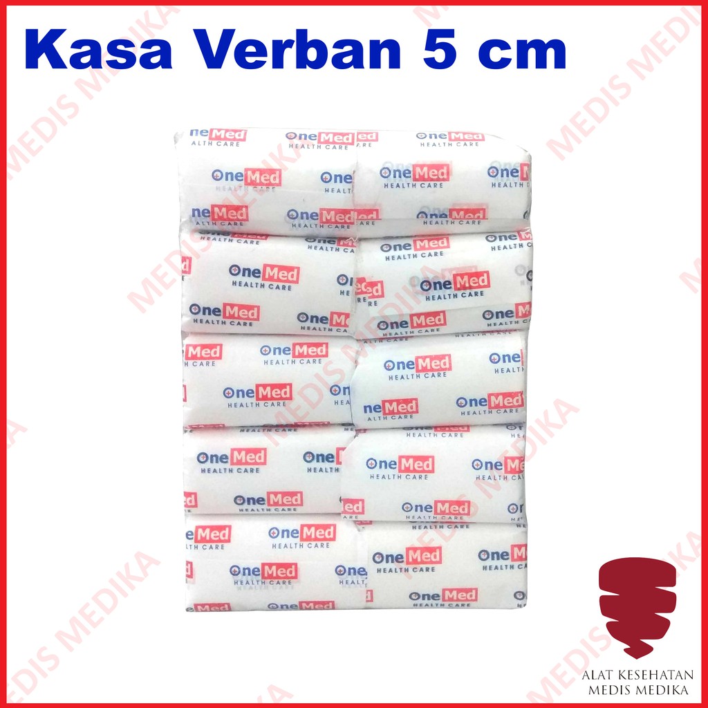 Kasa Verban Gulung 5cm p3k Kassa Kain Perban Pembalut luka 5 cm Onemed 10 Roll