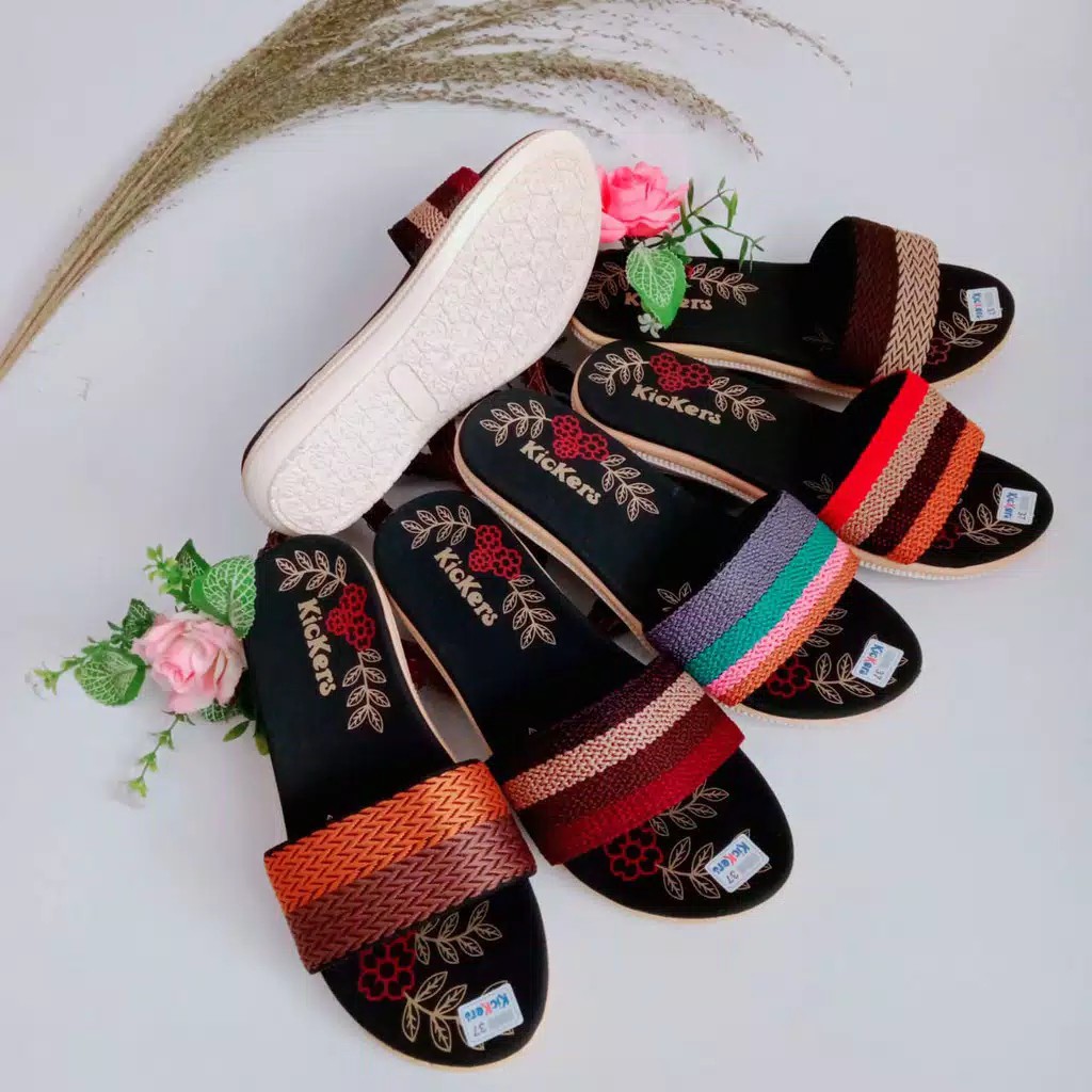 Sandal Selop Wanita Rajut Turki