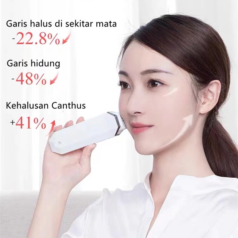Inface MS6000 Alat Pijat Wajah Elektrik RF Infrared Pencegah Kerutan Detox Anti Aging Skin Care Radio Frekuensi Kecantikan Mesoterapi Elektroporasi Memudar Garis-garis Halus Penghilang Kerut Mengencangkan Menghilangkan Keriput Mencerahkan Meremajakan