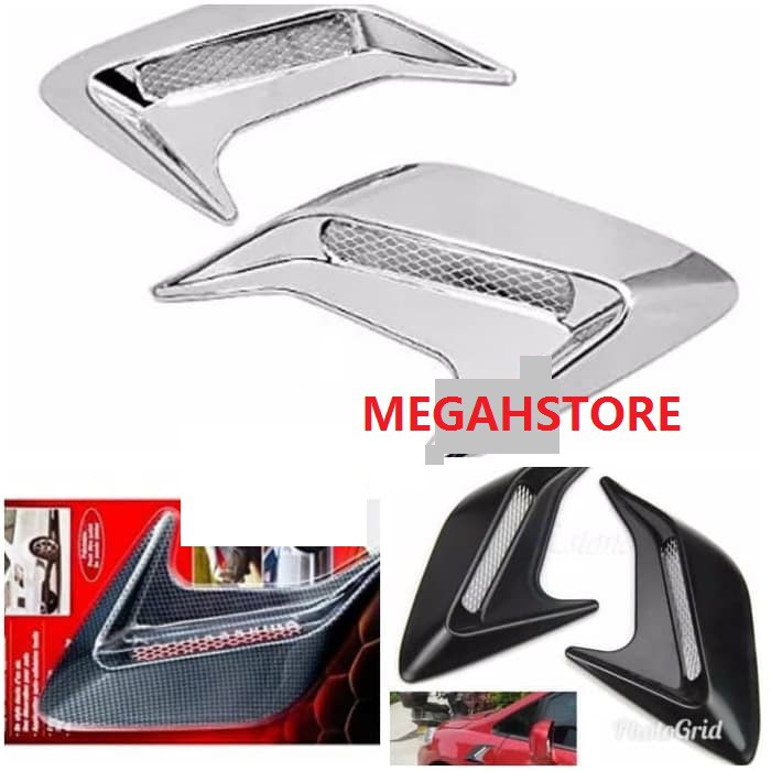 Racing Premium Mini Scoop Air- Side Vent Air Flow Mobil Fortuner