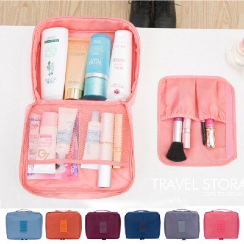 OliveShop ❤️ Tas Kosmetik Monopoly Travel Bag Make Up Organizer Pouch Makeup Korea