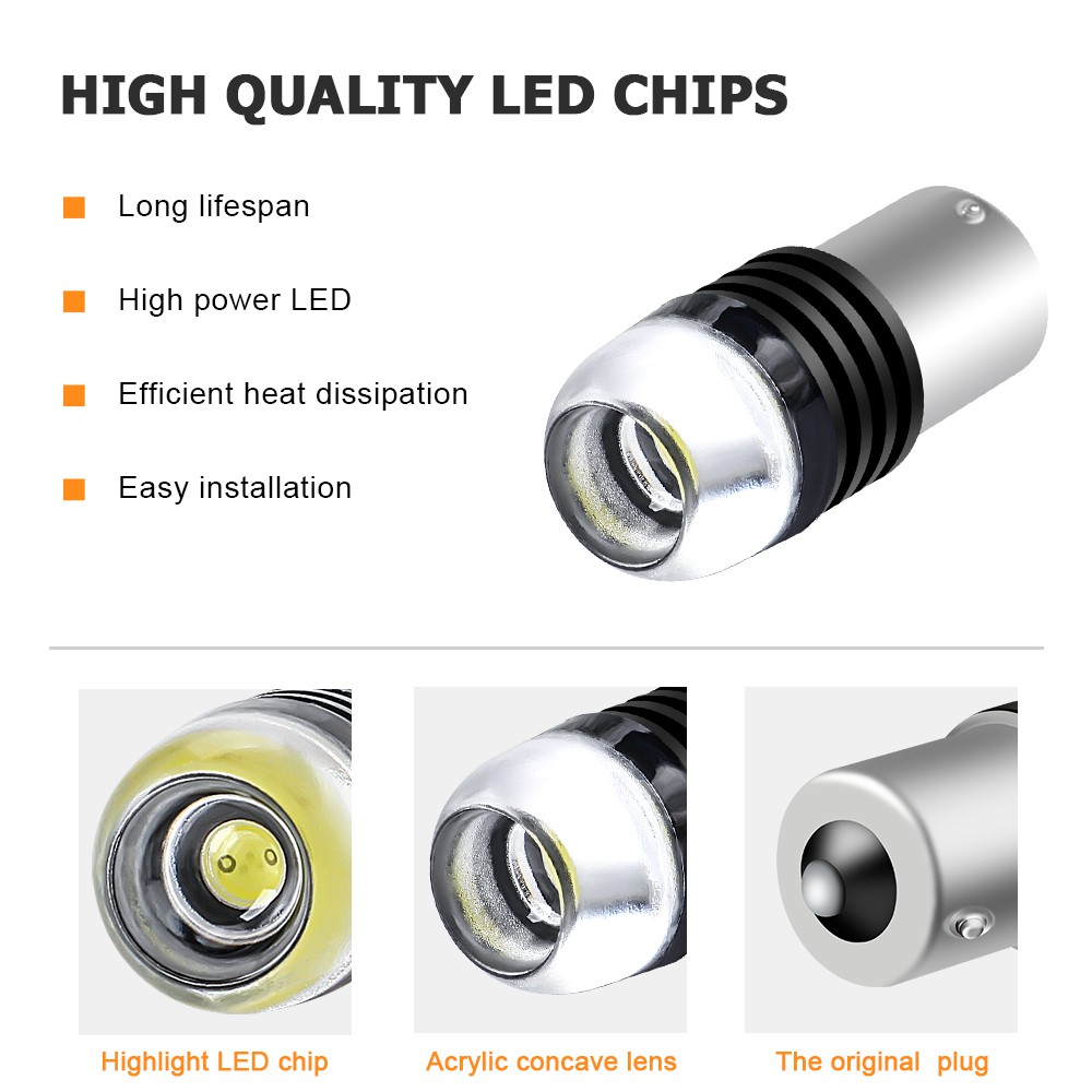 Lampu Led Cob 1156 Ba15S 12v Untuk Sein / Rem Belakang Mobil / Motor