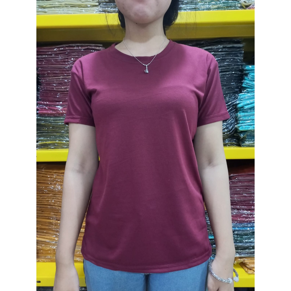 kaos polos wanita o-neck