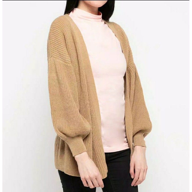  Cardigan  Sarangheo Oversize  Ballon Cardy Tebal Rajut  