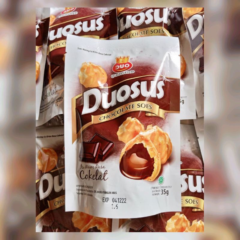 

Cemilan Tangerang Duosus Cokelat / Snack Duosus / Snack Sus Kering Rasa Cokelat