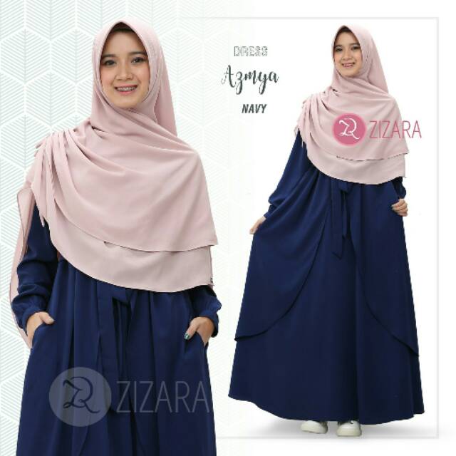 Azmya Dress Navy Zizara