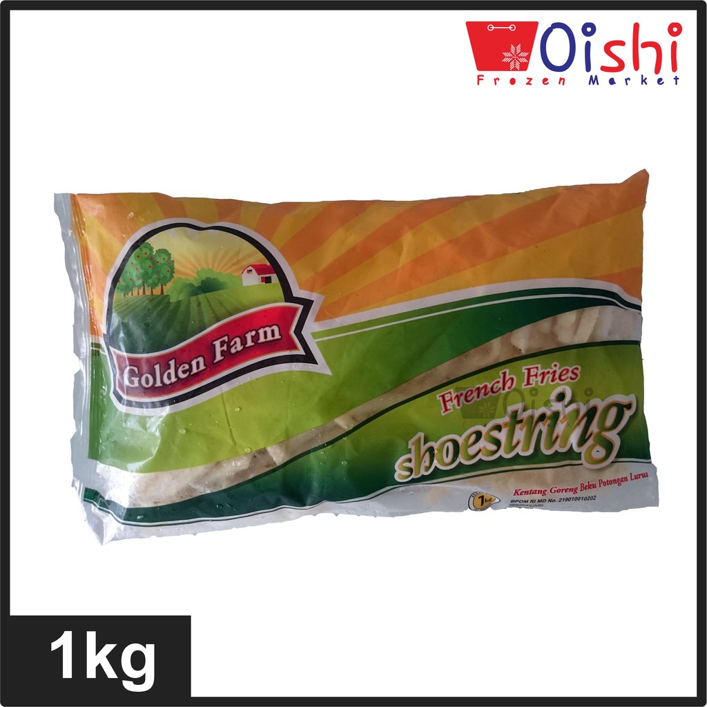 

Golden Farm Shoestring 1kg (kentang beku potongan Lurus kecil)