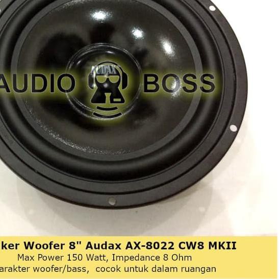 ➾ Speaker Woofer 8" 8 inch 8 in Audax AX-8022 CW8 MKII AX 8022 AX8022 ➯