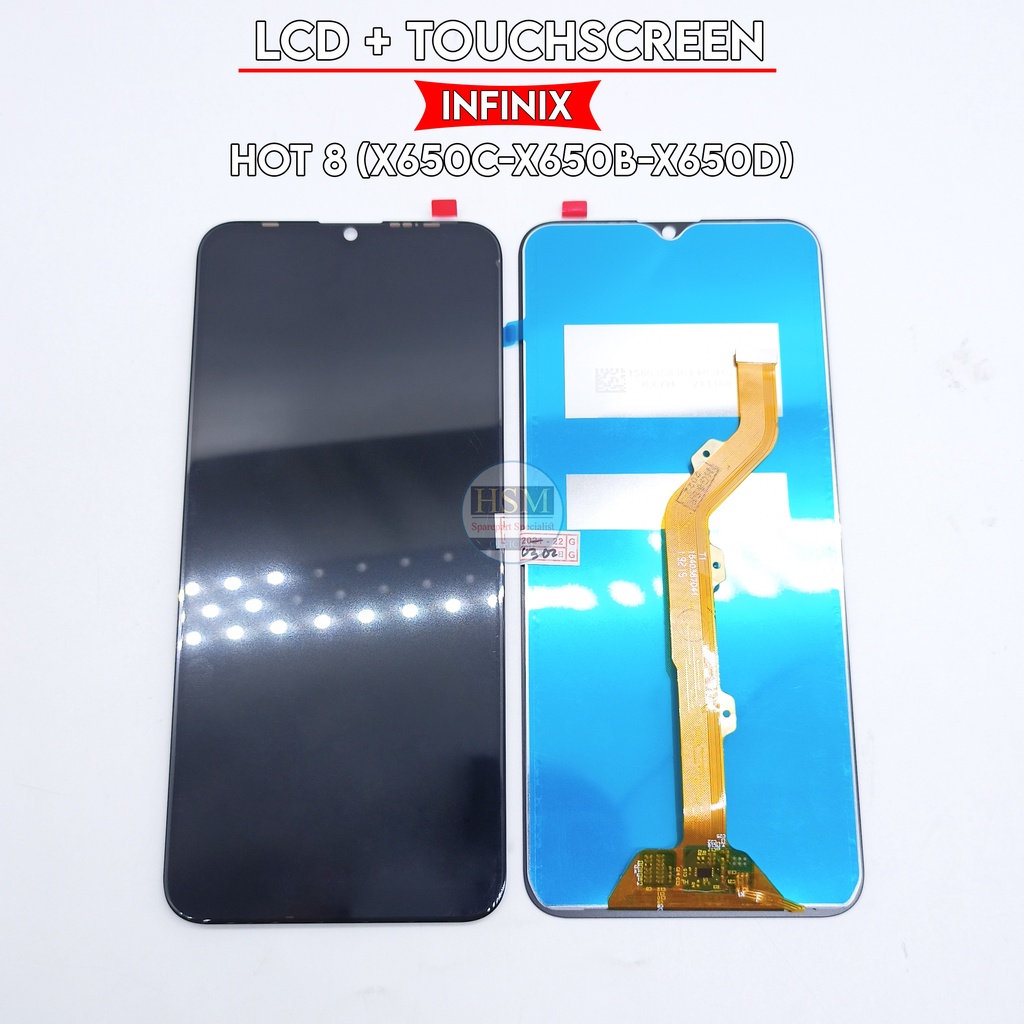 LCD INFINIX HOT 8/X650/X650C/X650B/X650D FULLSET TOUCHSCREEN ORI OEM