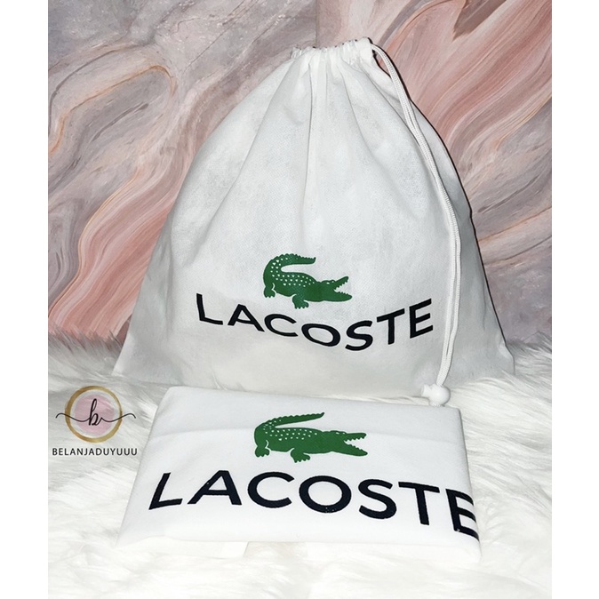 LACOSTE  DustBag Pengganti Sarung Tas Pelindung Debu Serut Dust Bag DB Branded