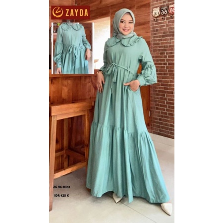 (COD) Gamis longdress ZG96 By Zayda Fashion