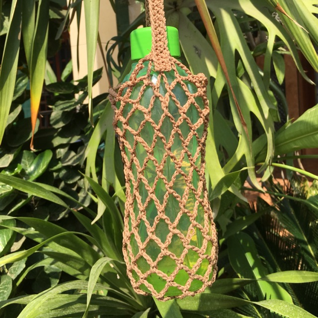 Tupperware holder Tumbler holder Rajut Tempat minum botol minum pegangan botol rajut