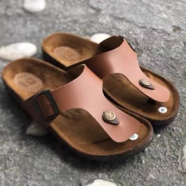 SANDAL CARVIL PRIA WANITA SANDAL KULIT SANDAL JEPIT MURAH (COD)