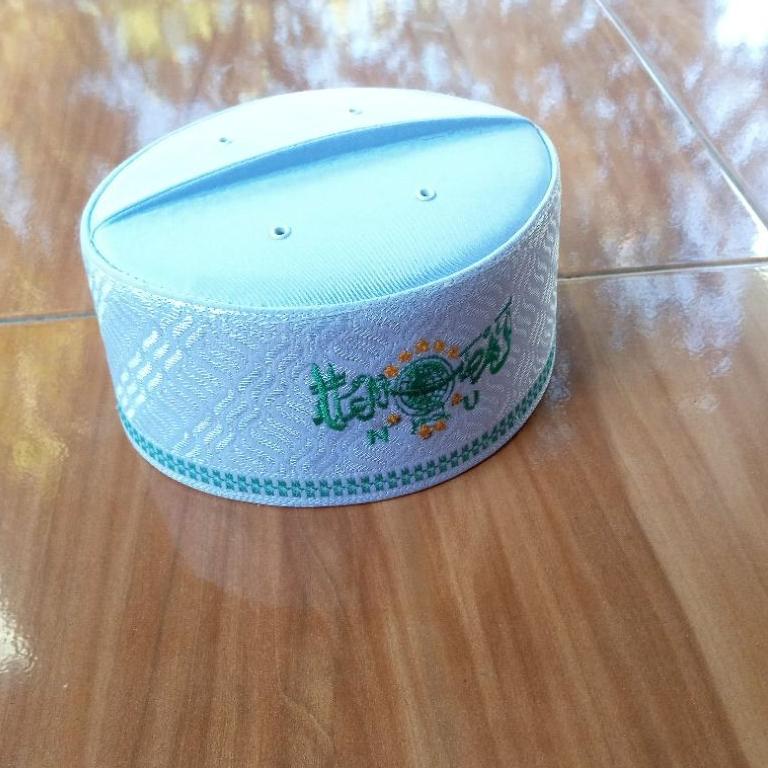 MMR.25Au22ᴵ ◦ Songkok NU putih Peci Nu assagofah Kopyah NU hijau putih Peci haji putih peci nu madra