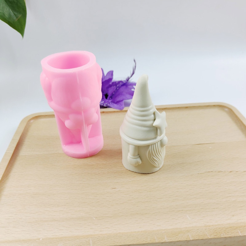 Cetakan Resin Bentuk Kelinci Gnome 3D Bahan Silikon Buatan Tangan Handmade