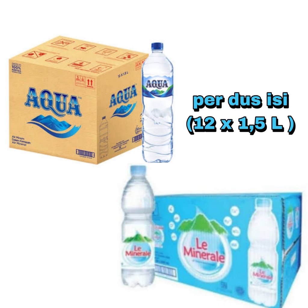 

LE MINERALE lemineral / AQUA / VIT 1,5 liter per dus isi 12 botol