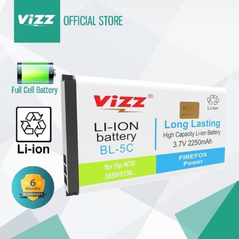 PROMO BATERAI VIZZ BL4C BL5C BL-4C BL-5C ORIGINAL PRODUK RESMI