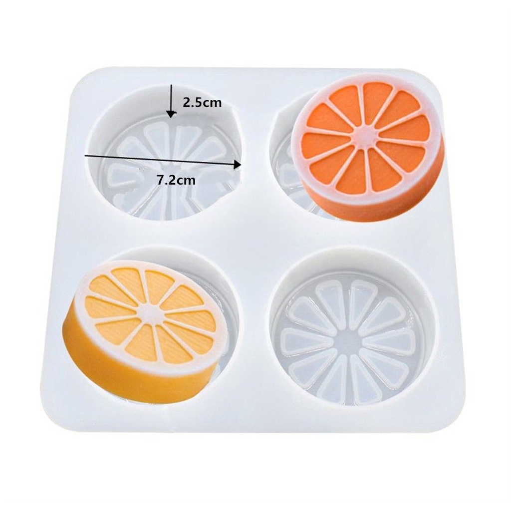 Solighter Cetakan Sabun DIY Art Soaps Making Silicone Cetakan Resin Jeruk