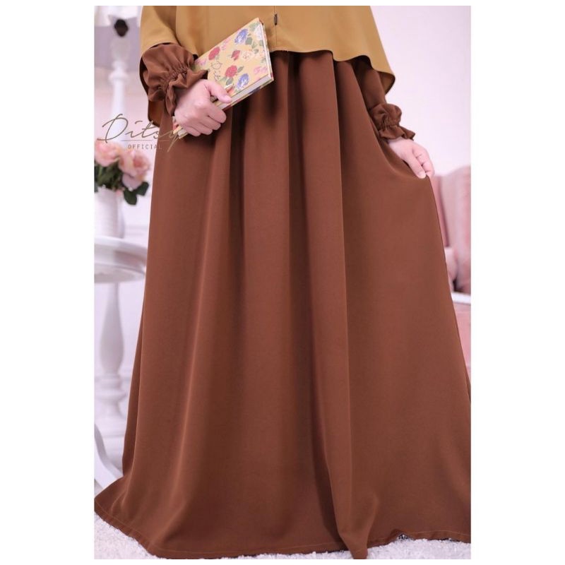 preloved lilura ditsy cramel marzan