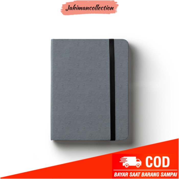 

✨ BISA COD ✨ Notebook A6 Lined Ostrich Grey