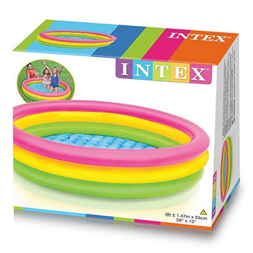 Intex Sunset Glow Baby Pool / Kolam Tiup Pelangi 57422