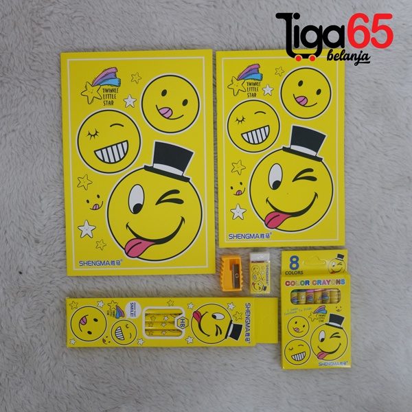 365 STATIONERY SET #40970 Buku &amp; Alat Tulis Anak / Karakter Fancy Gambar Lucu