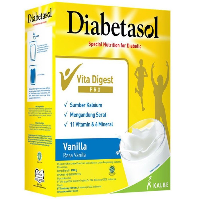

Ee510 Diabetasol 1000 Gr Susu Diabetes 1 Kg Vanilla Coklat Termurah - Chocolate 6Ggddv