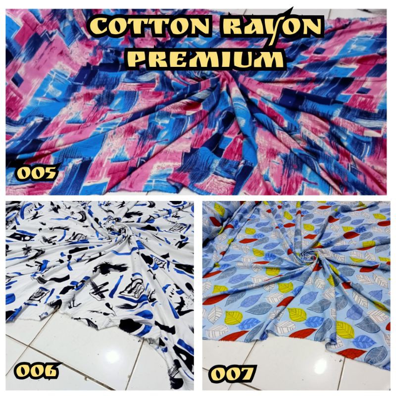 kain cotton rayon premium