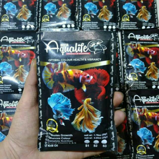 Pelet Aqualife Betta Food / Pelet Premium Ikan Cupang S2 50Gram