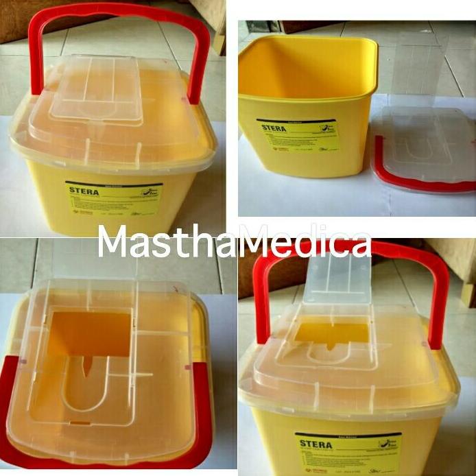 Sharp Container STERA Tempat Sampah Medis Limbah Medis / Jarum 7 Liter