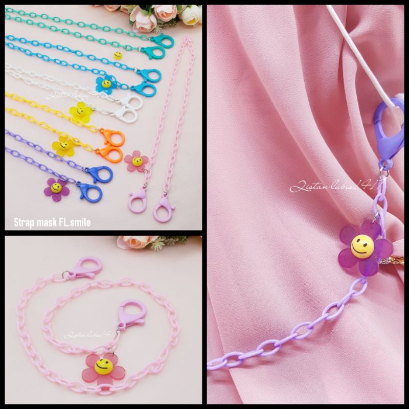 1pcs strap masker fl smile beli 10 free 2