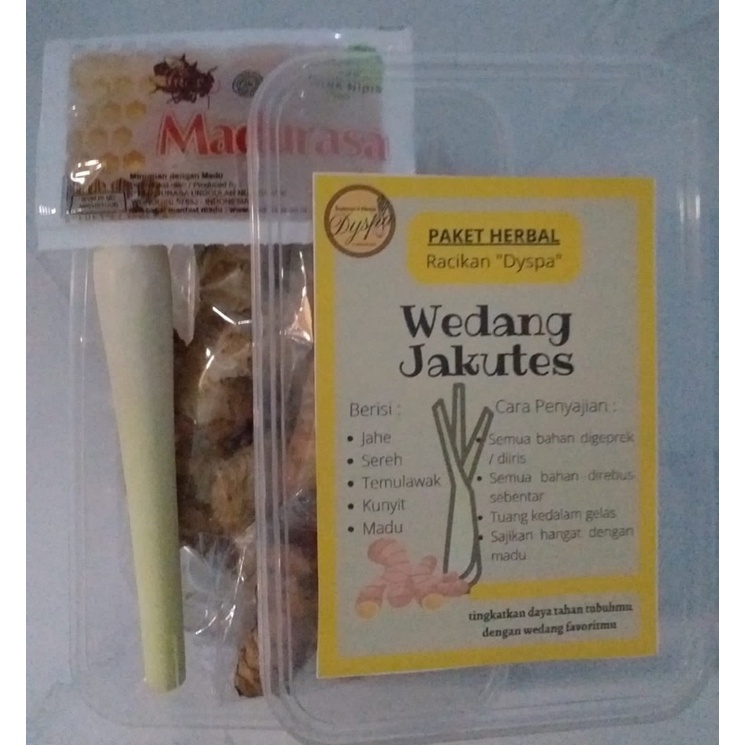 paket wedang jakutes komplit DYSPA 275gr 100% bahan alami