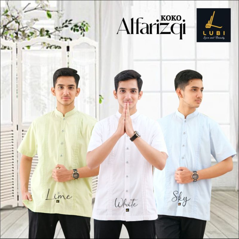 Alfarizqi Koko Lubi White Putih Lime Sky