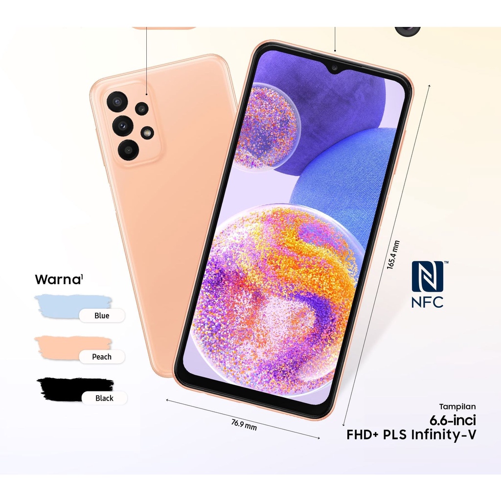 Handphone | Hp Android  Samsung Galaxy A23 6.6&quot; FHD+ Big Battery 5000mAh - Garansi Resmi SEIN 1 Tahun