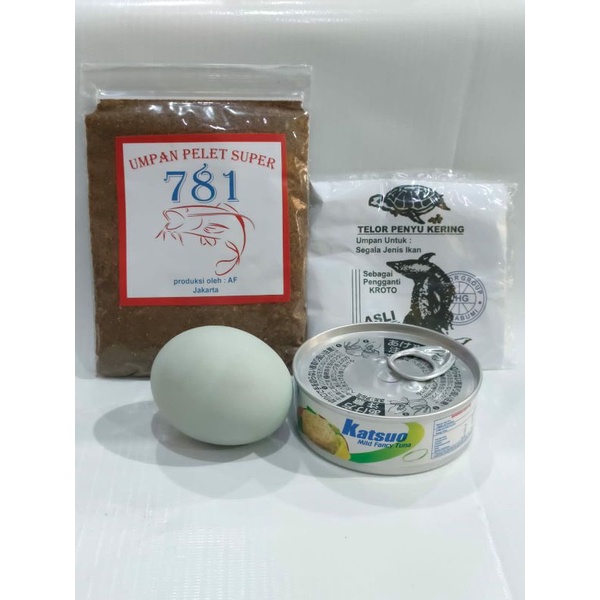 Paket Umpan Ikan Mas Pelet 781 Coklat/Umpan Coklat