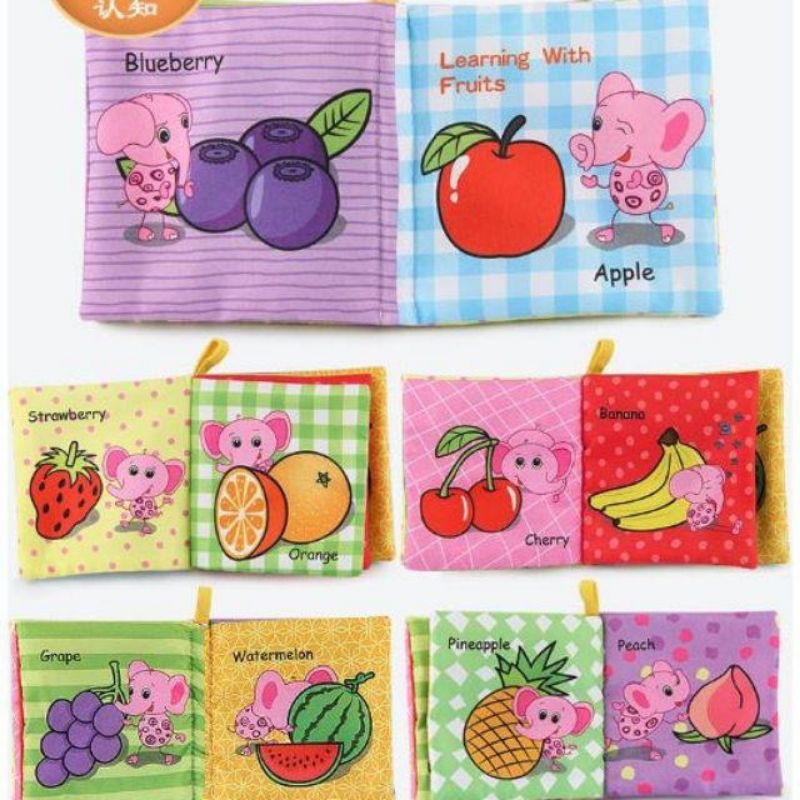Lebih Banyak! Buku Edukasi Soft Book Bahan Kain untuk Bayi Anak