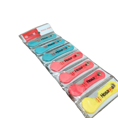 

Silet Cutter Mini Lipat Warna Warni Hosanna isi 12 Pcs