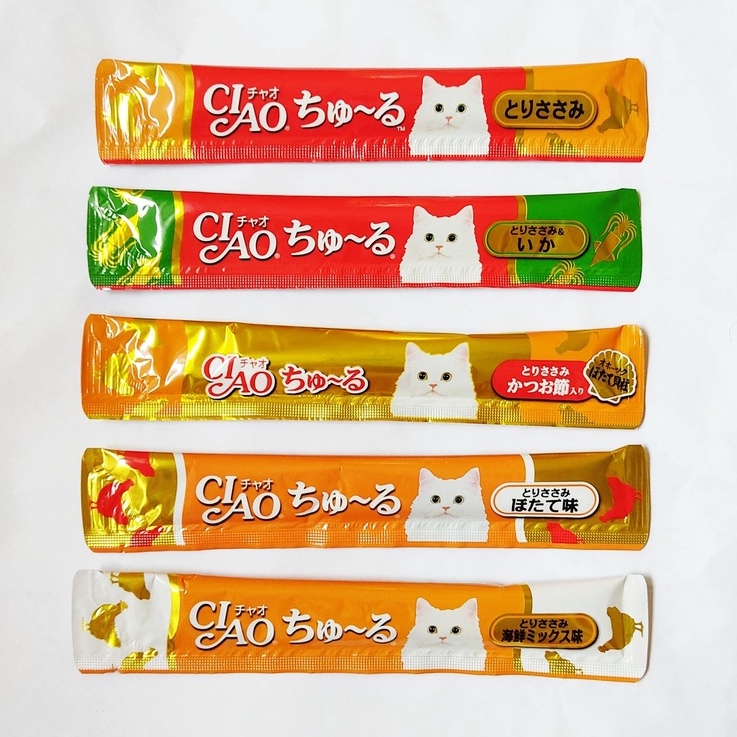 CIAO Snack Kucing Premium High Quality / Makanan Kucing Sehat Sachet