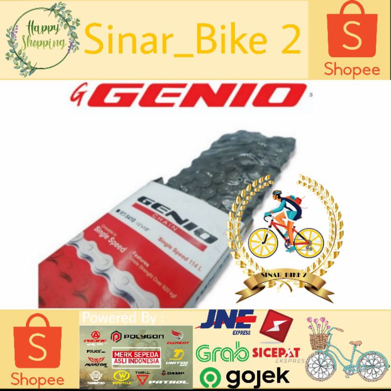 Rante Sepeda Genio Single Speed 114L Bmx Mini Anak