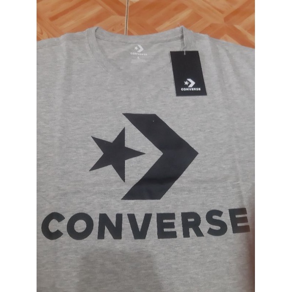 Kaos Converse CONSTAR CHEVRONE TEE Grey Man