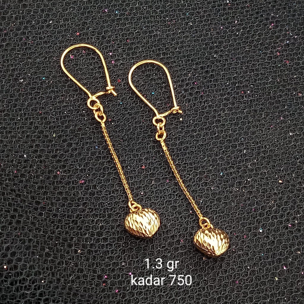 Anting emas 17K - 1.3 gr kadar 750 - 3778