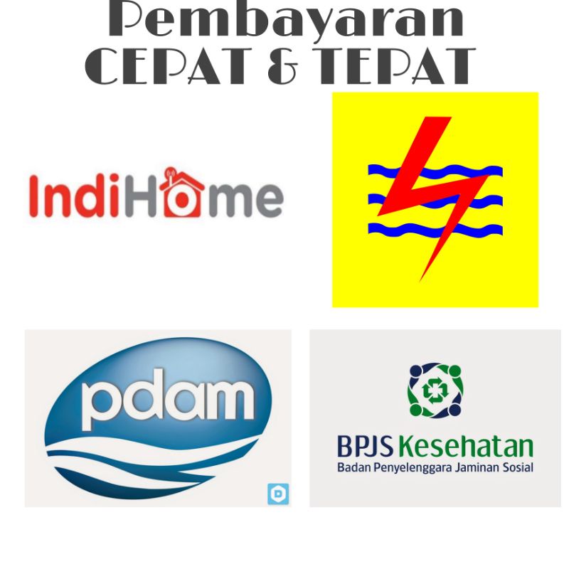 Pembayaran INDIHOME/LISTRIK/BPJS/PDAM cepat