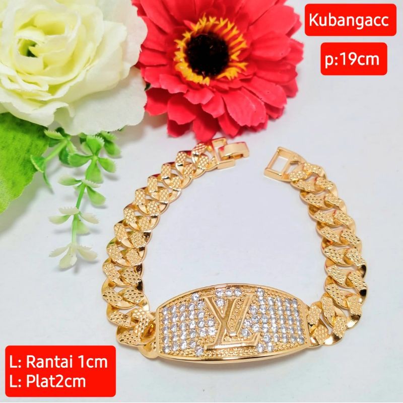 Gelang Rantai Plat Wanita Gelang Rantai Xuping Gold Perhiasan Fashion Gelang Wanita Murah