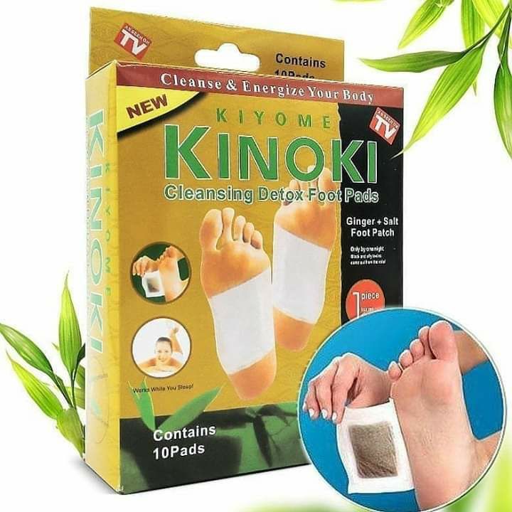 DH Kinoki Koyo Kaki Detox Gold Asli Original Kiyome Cleansing Pads Foot Patch Detox 1 Box [10Pcs]