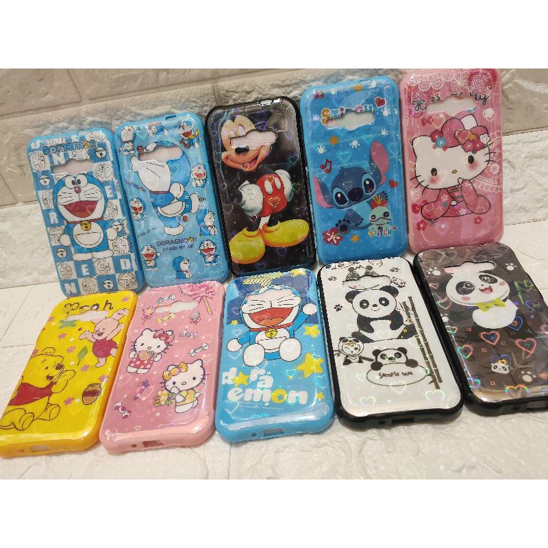 SAMSUNG J1 ACE SOFTCASE KARAKTER 3D GLOSSY 360 TEMPERED GLASS MOTIF