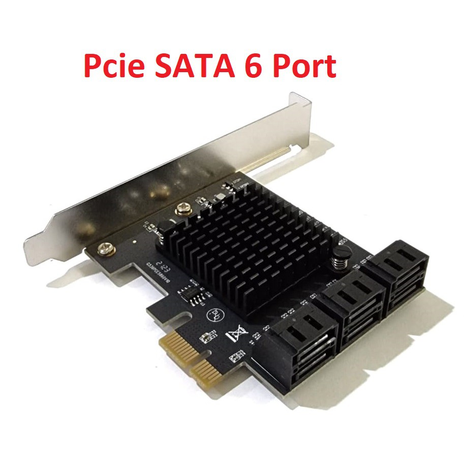 PCIE SATA Card 6 Port Internal SATA3 High Speed PCIE x1 PCI Express